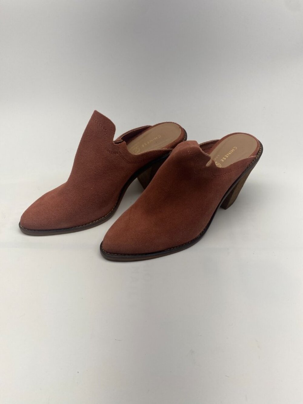 Chinese Laundry Womens Mauve Springfield Mule Suede Sz 10